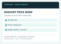 Grocery workbook overview and features